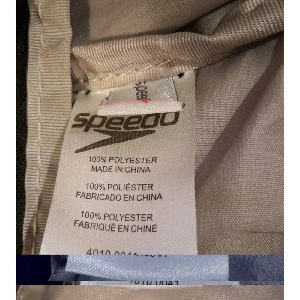 Speedo Teamster 35L Swim Backpack Blue Black Swim Gear Bag Wet Pocket Dirt Bag